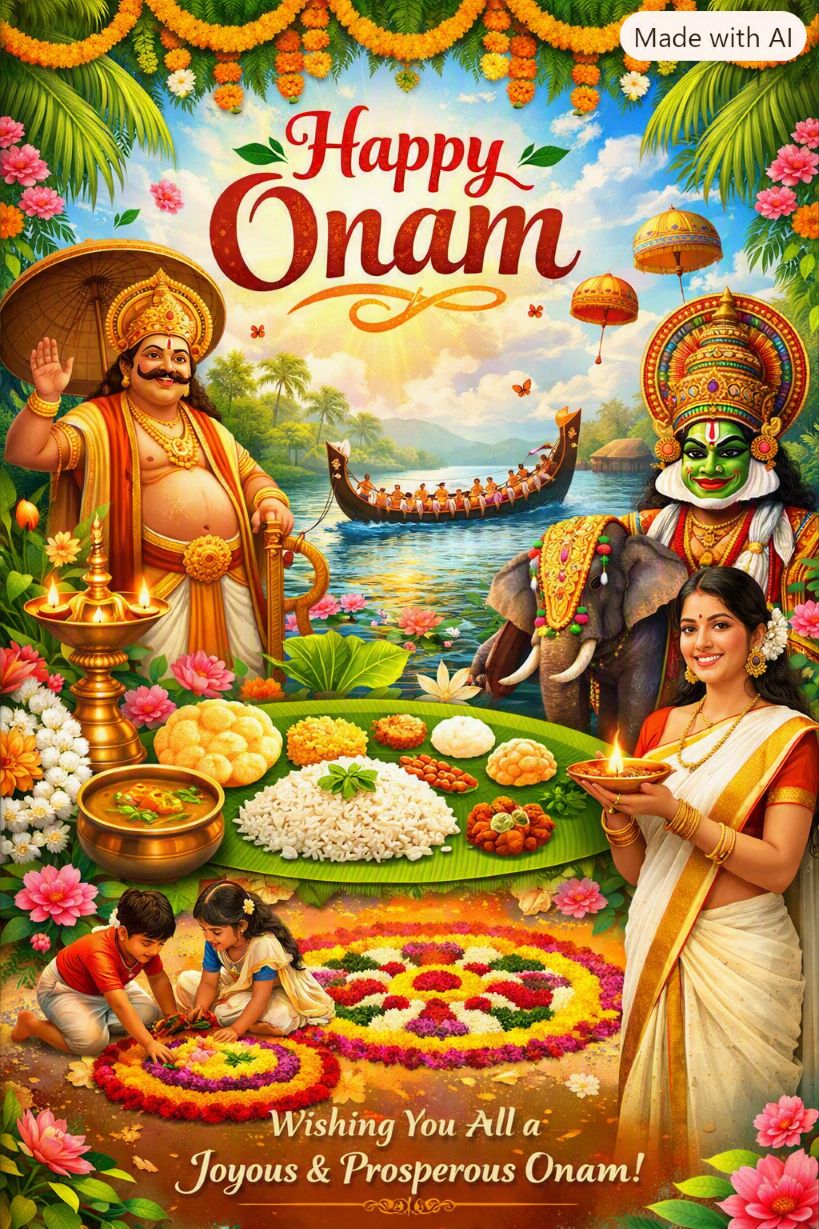 HAPPY ONAM / ഓണാശംസകൾ